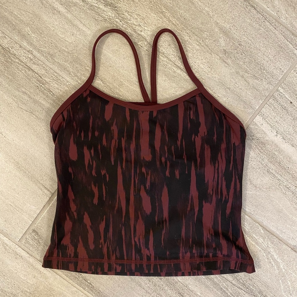 lululemon athletica Black and Maroon Tank Top